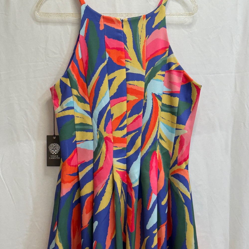 Vince camuto floral midi dress